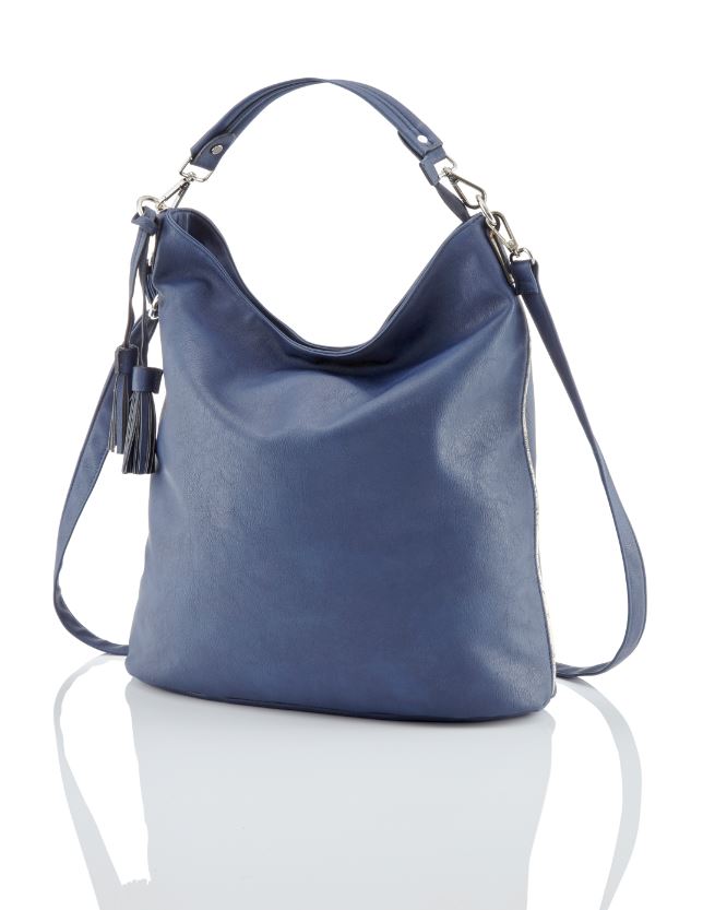 Lichtblau Beuteltasche - Leder Meißner